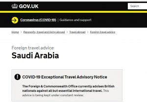 fco travel advice saudi arabia